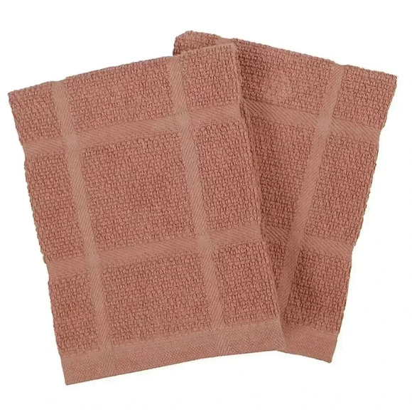 Our Table Everyday Solid Dish Cloths In Terracotta(Set Of 2) - Picture 1 of 3